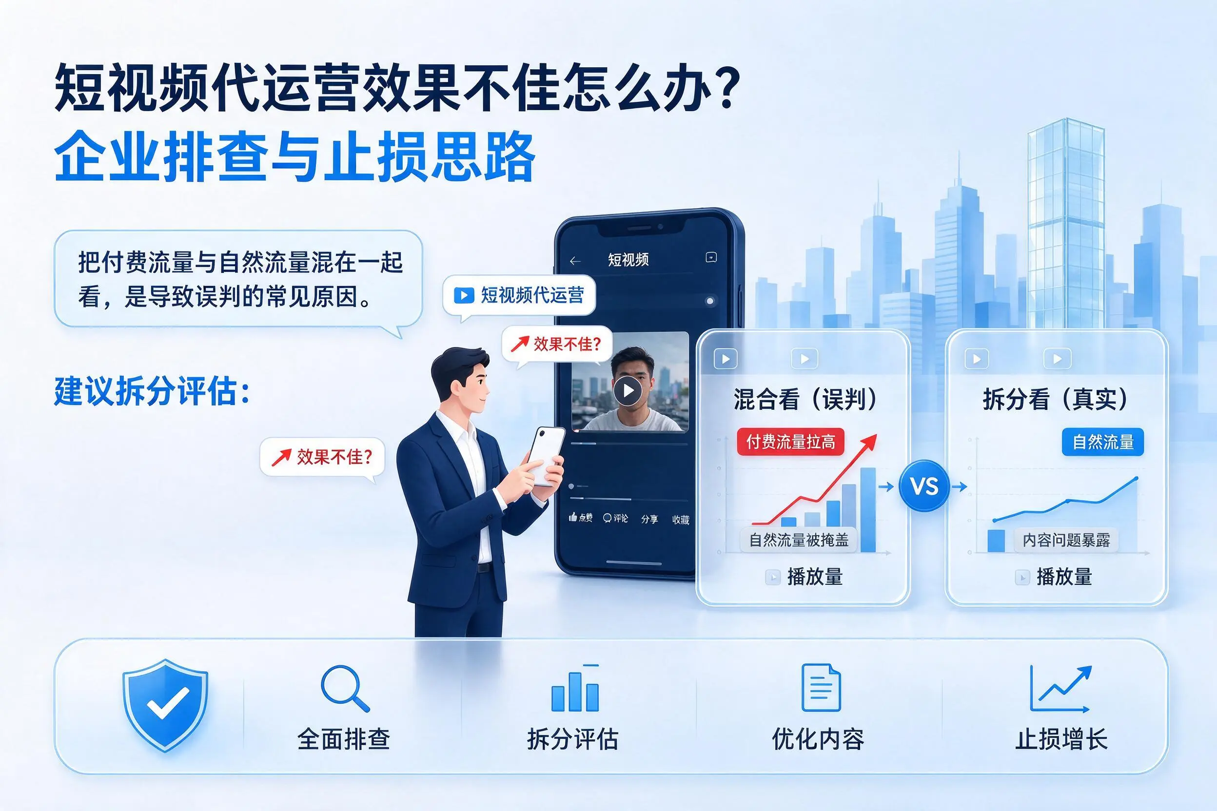 短视频代运营效果不佳怎么办?潍坊企业排查与止损思路