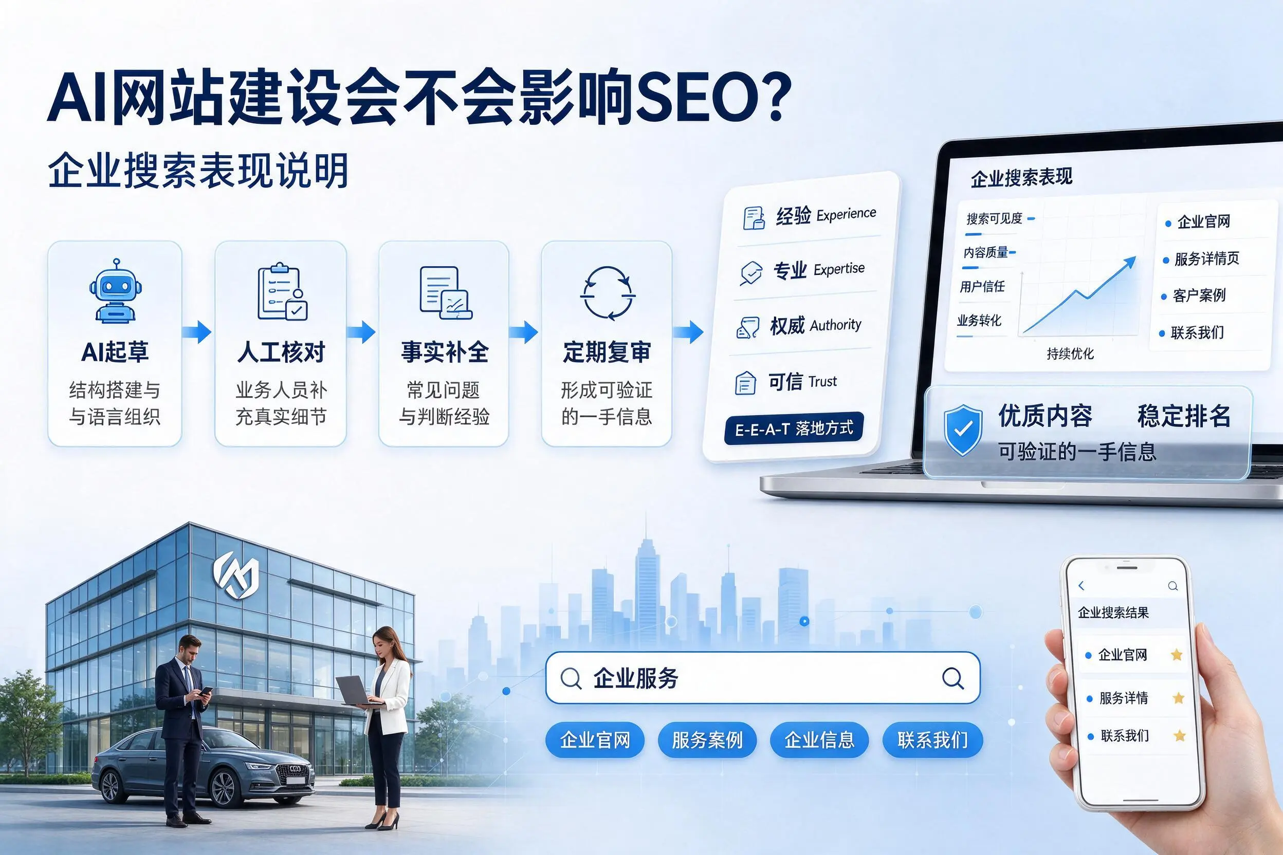 AI网站建设会不会影响SEO?潍坊企业搜索表现说明