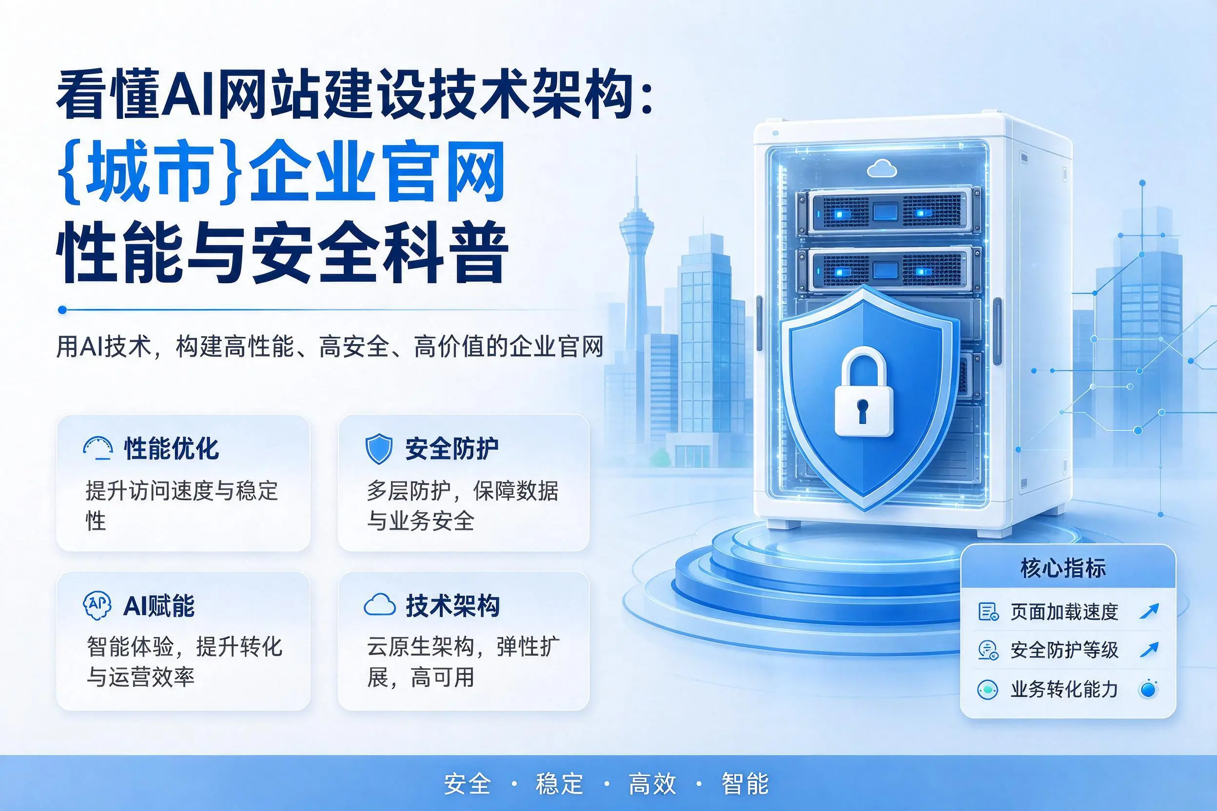 看懂AI网站建设技术架构:潍坊企业官网性能与安全科普
